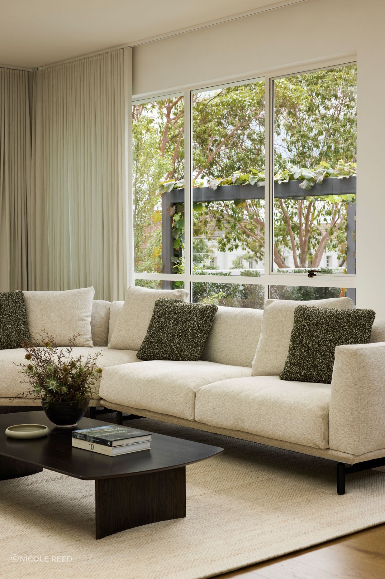 The Feathertop sofa brings a contemporary touch to Kett's range, demonstrating its versatility in various settings.