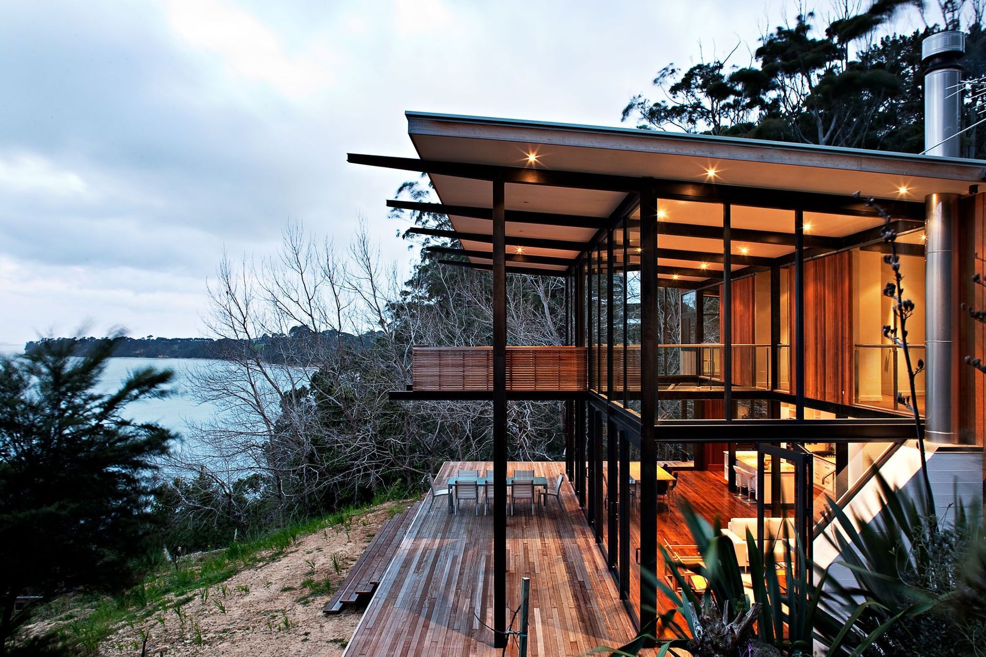 An enviable holiday home and weekend retreat at Orua Bay.