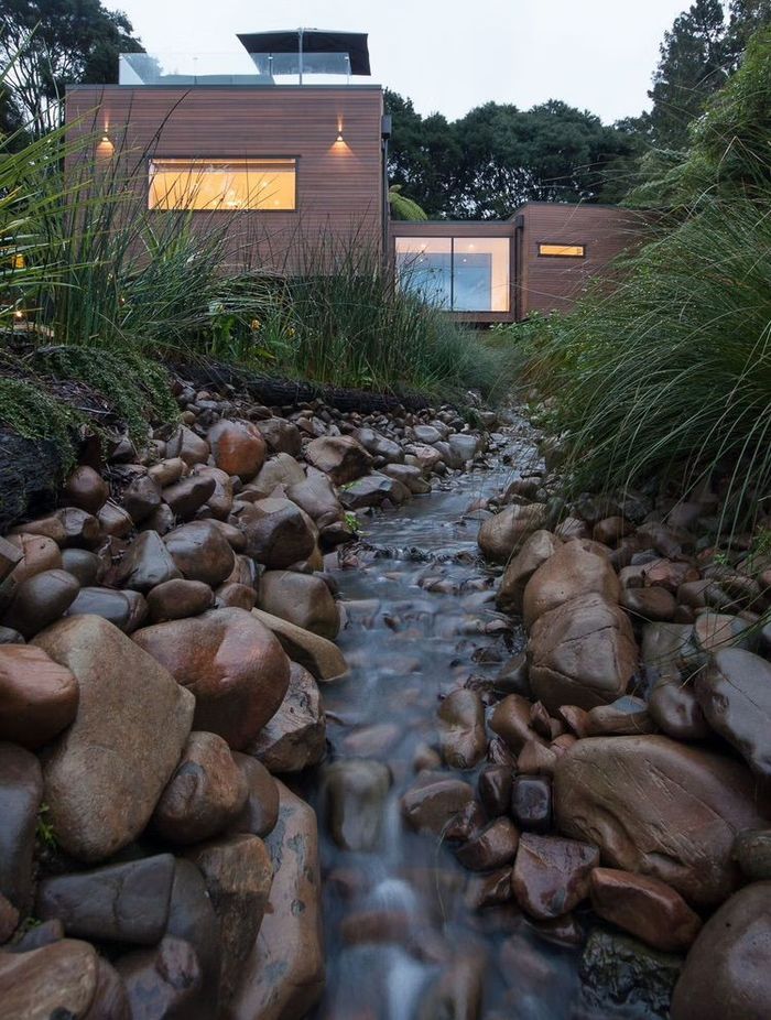 The stream was restored with 30 tonnes of hand-placed rock.