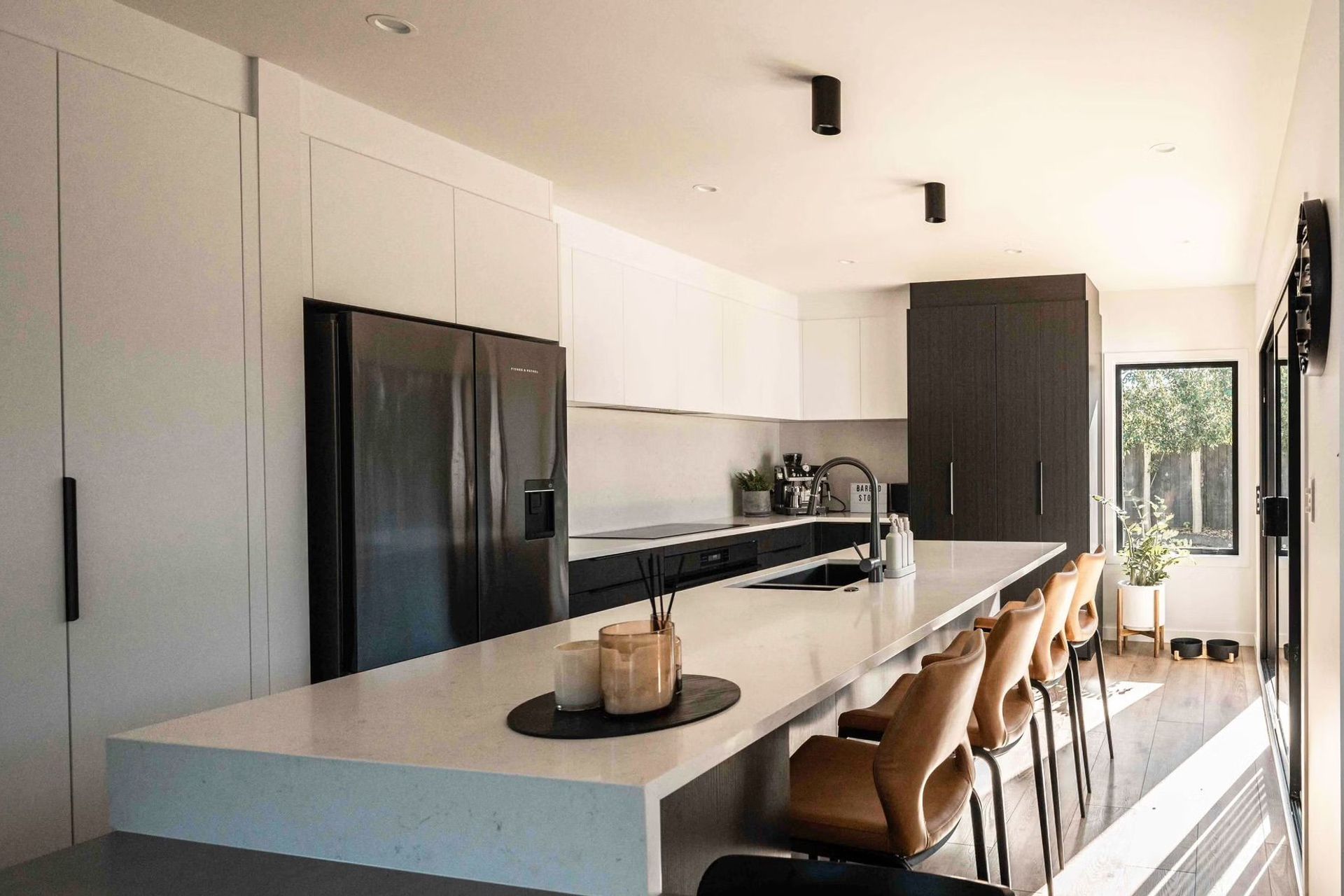 The 11 Chesley Place renovation gave the kitchen a new, modern lease on life.