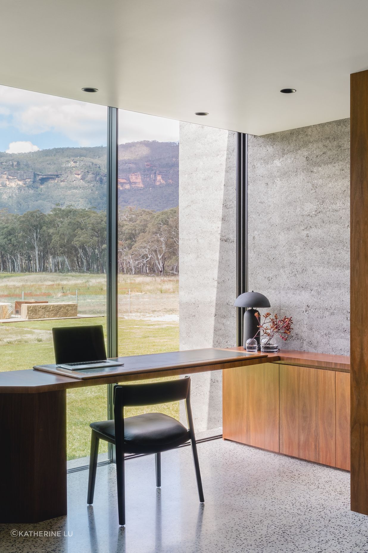 The home encompasses two work-from-home spaces.