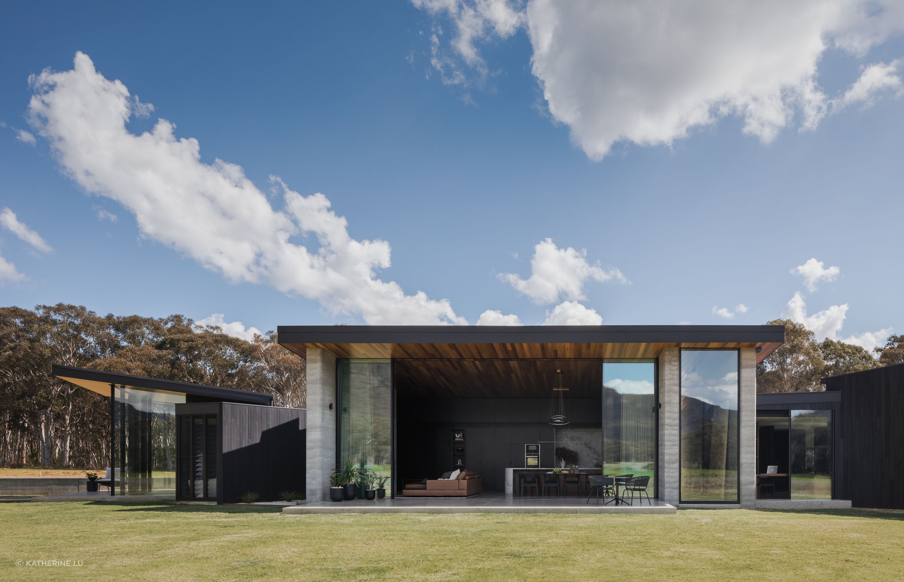 The interior design is moody and intimate with its deep and luxurious tones.