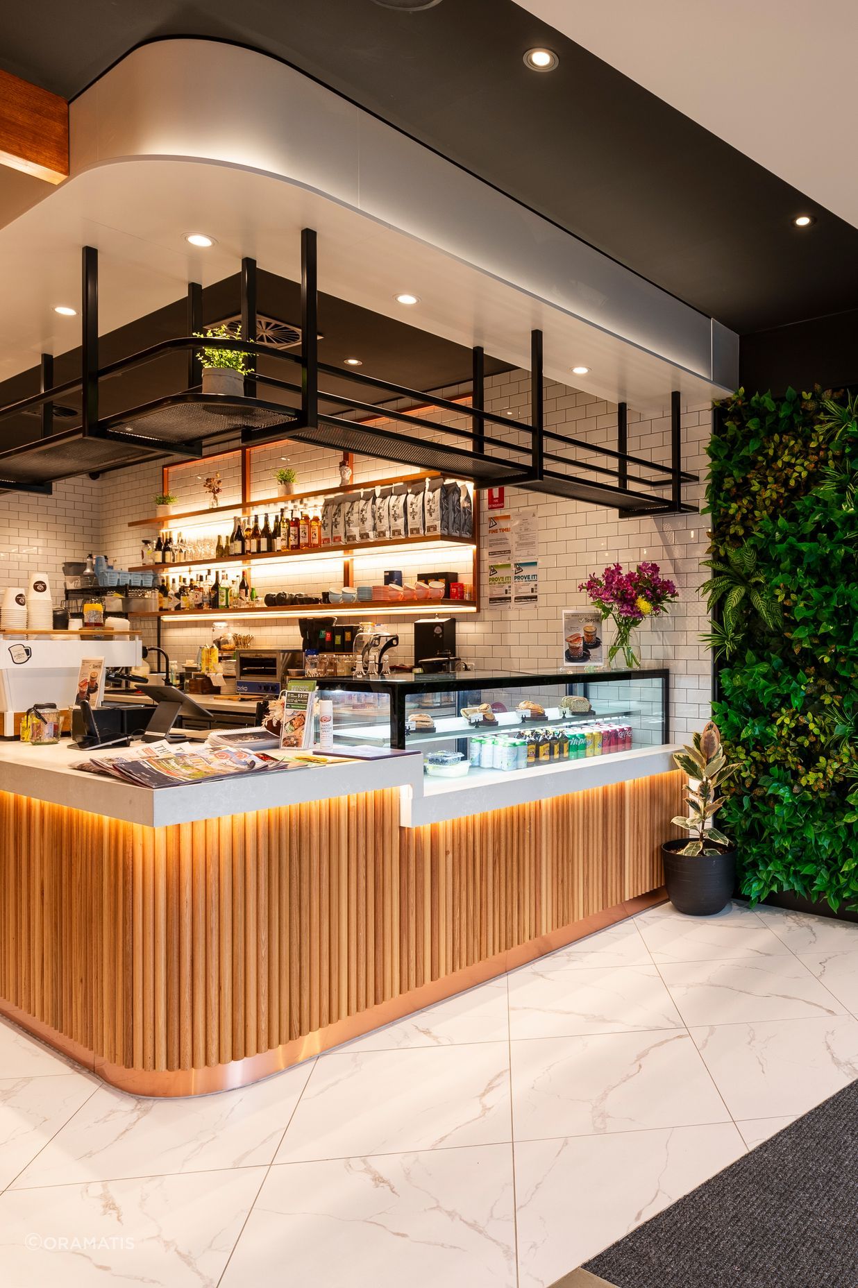 Locally sourced Tasmanian Oak was used throughout the design.