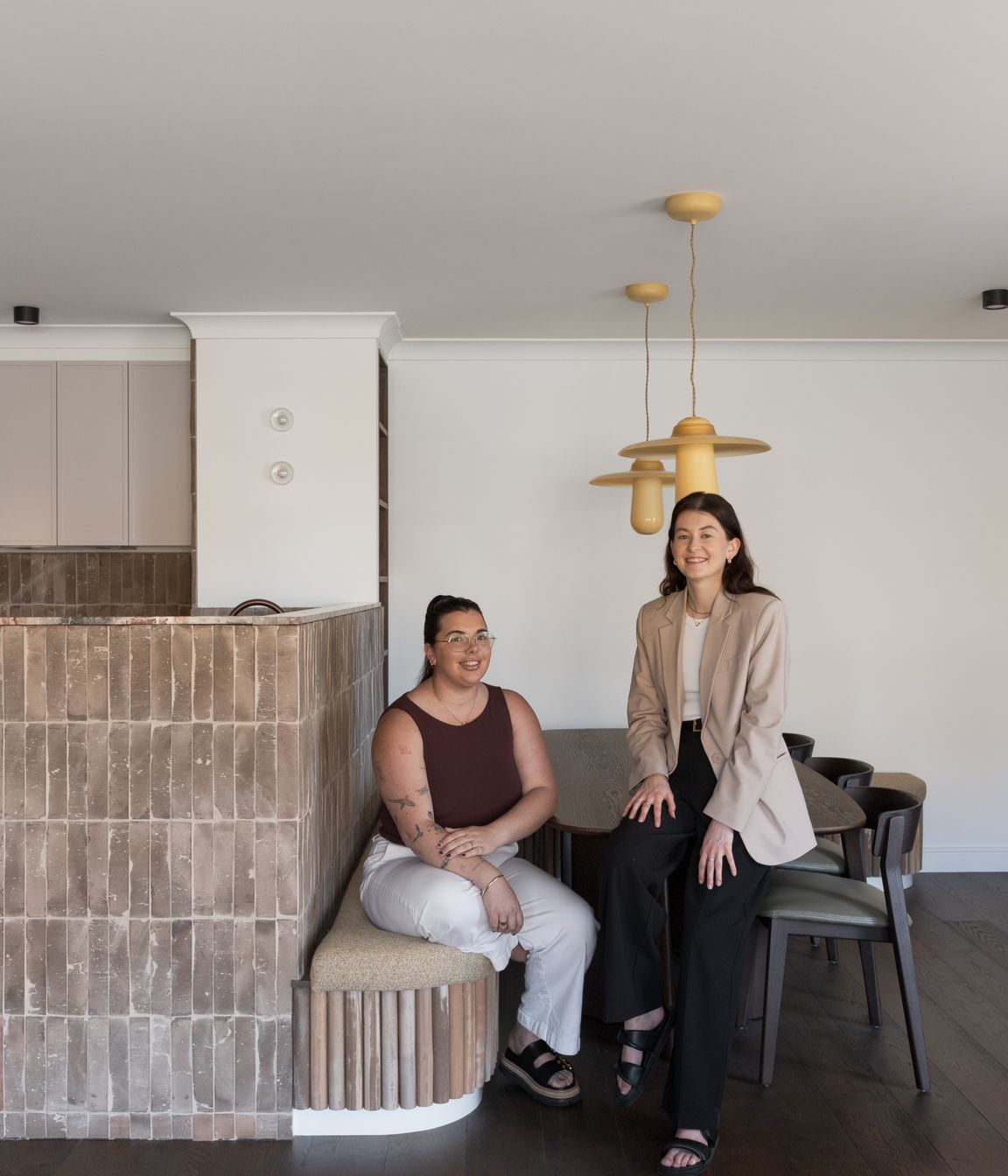 Alliee (left) and Rhi (right) co-directors of Mori &amp; Curll.
