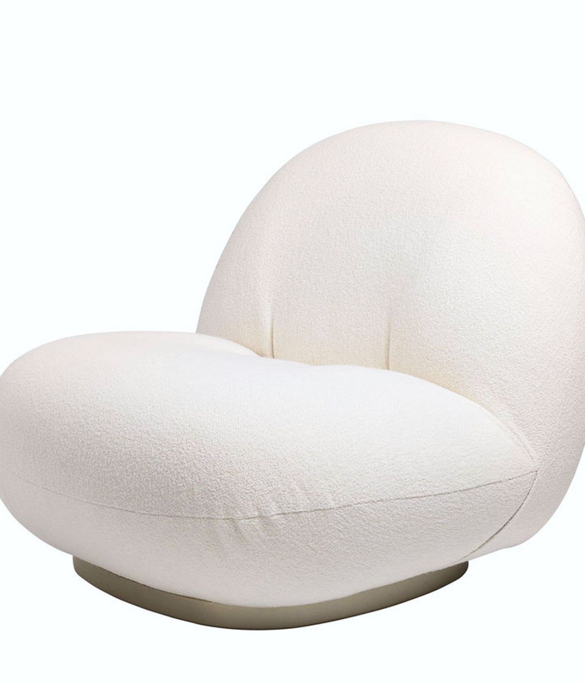 Luxury occasional boucle accent swivel chair in Paris by Ivory &amp; Deene