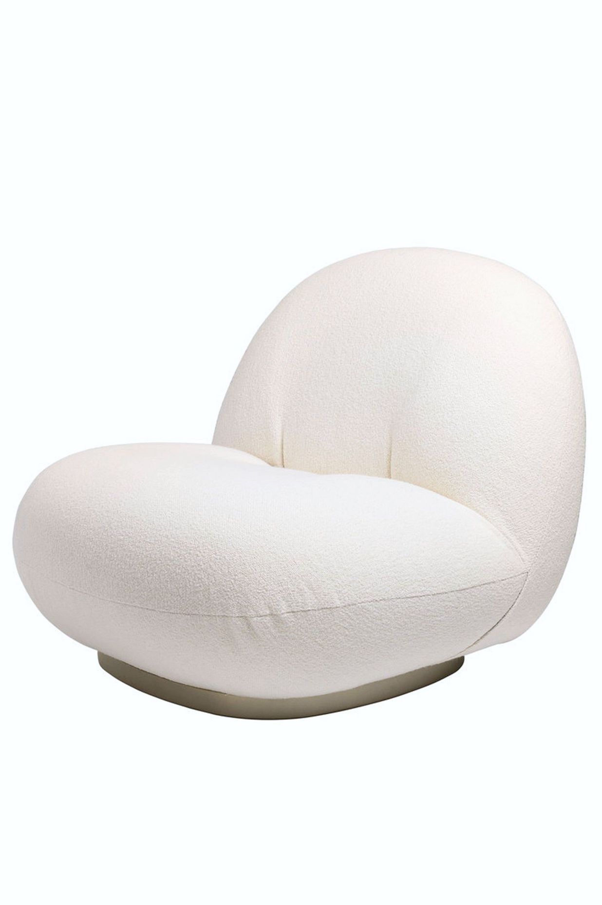 Luxury occasional boucle accent swivel chair in Paris by Ivory &amp; Deene