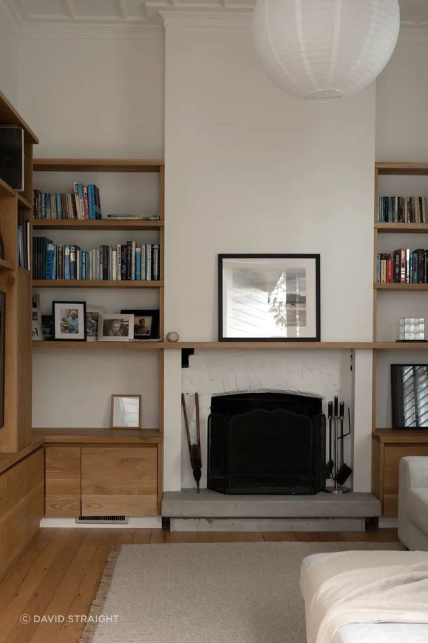 The original floors are kauri and mataī. “Although much of it was in good condition, we patched some areas. It’s absolutely beautiful,” says Jonathan.