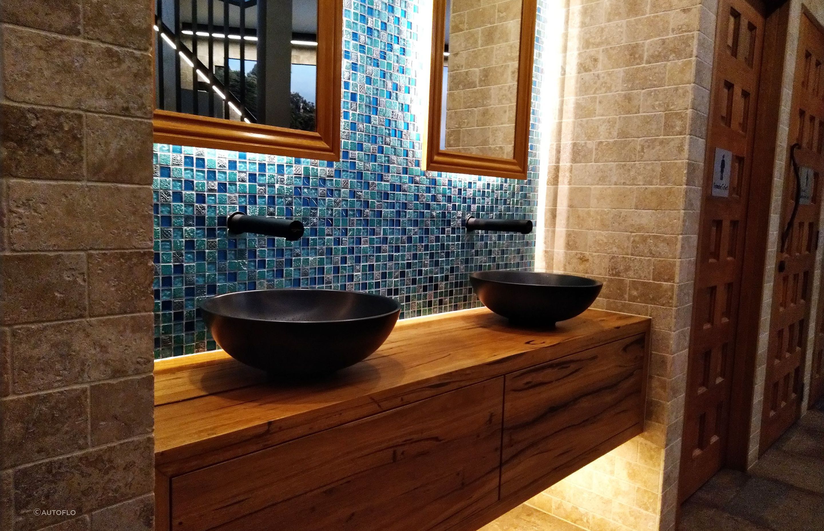 Just Italy in Mentone featuring Autoflo sensor taps.
