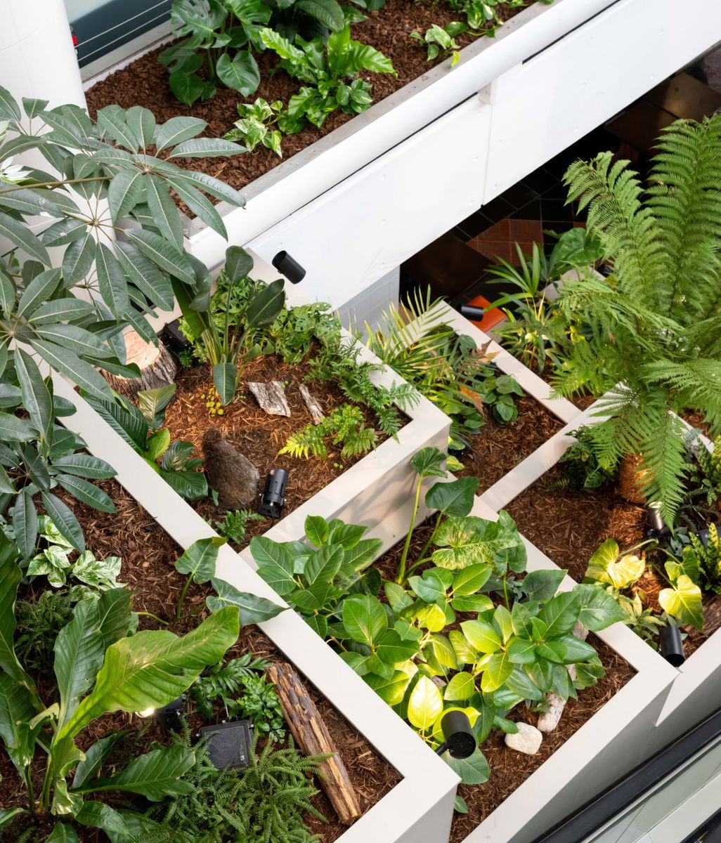 At the top of the building: GreenAir and the Majestic Centre