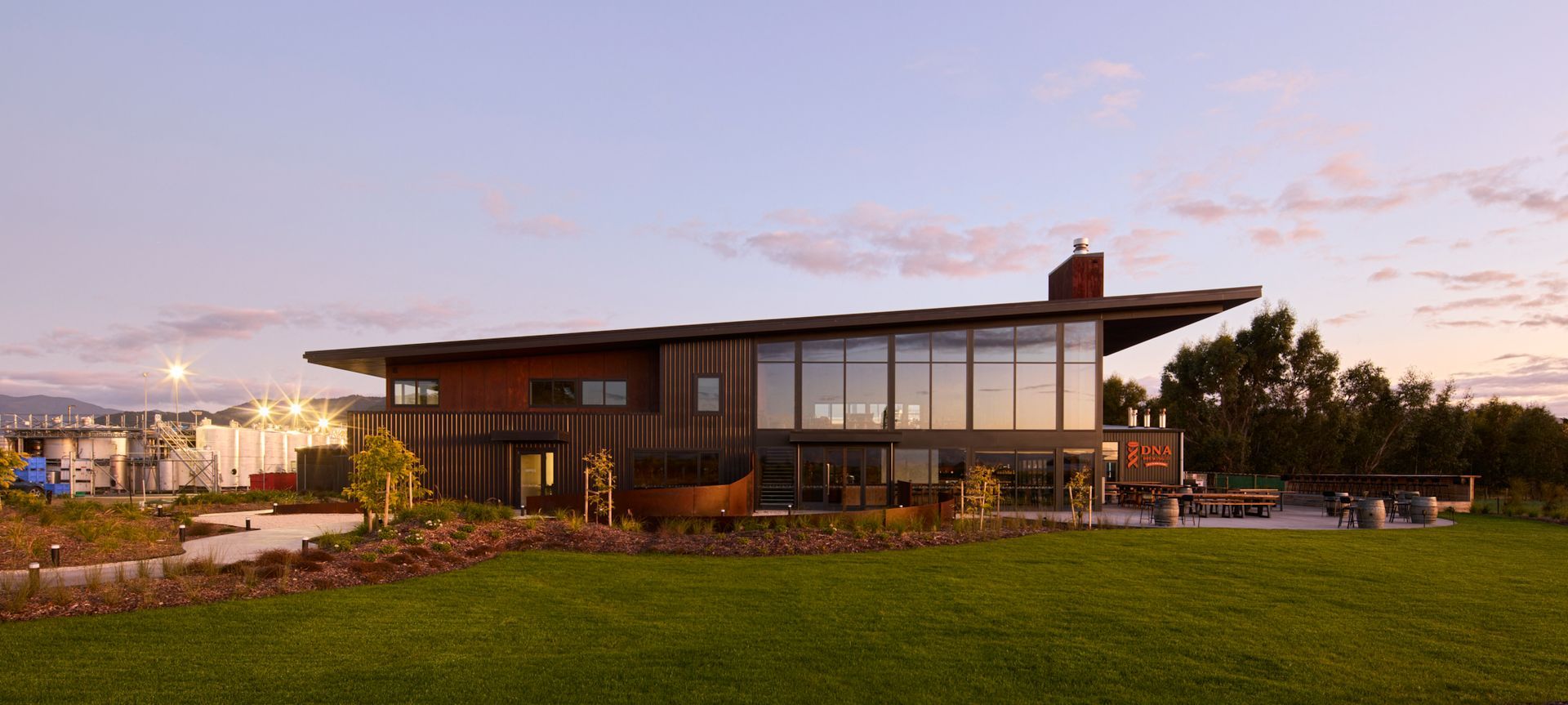 Marlborough Vintners Winery, designed by JTB Architects.