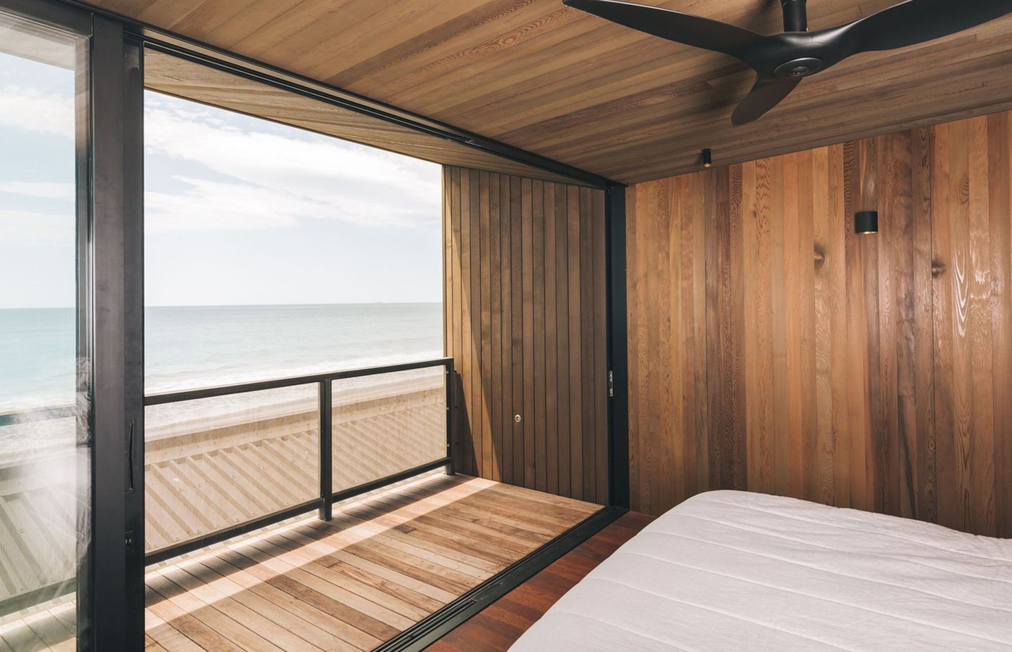 All rooms are designed to frame views of the ocean.