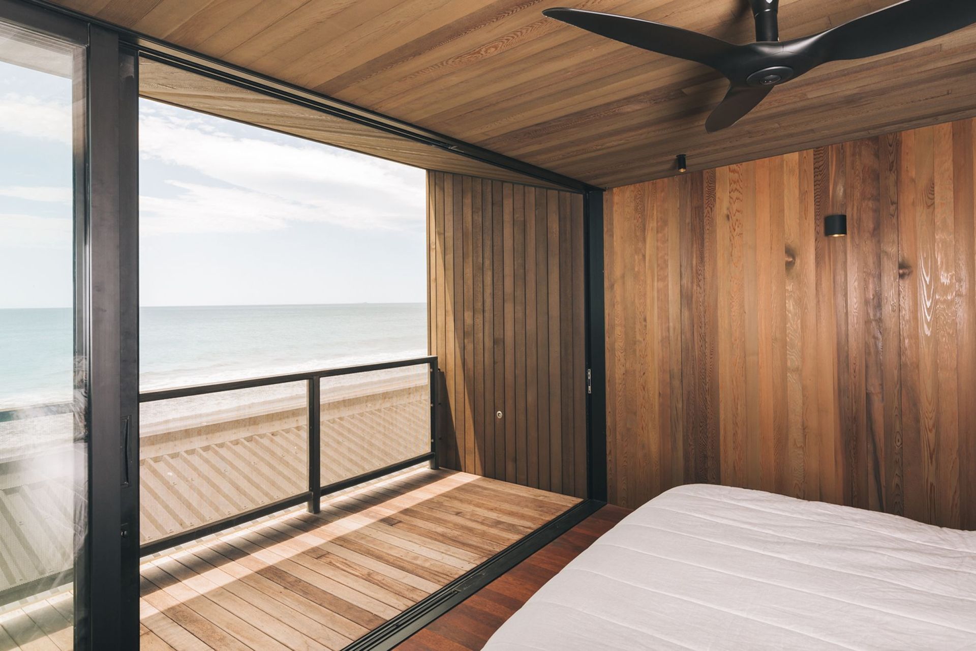 All rooms are designed to frame views of the ocean.