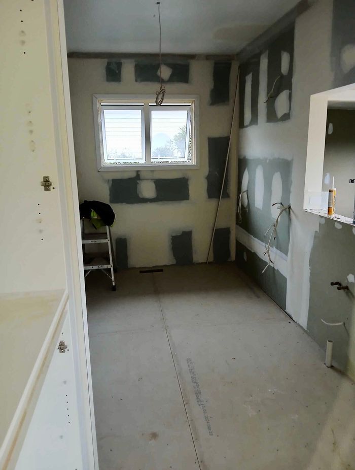 Karori kitchen during renovations.