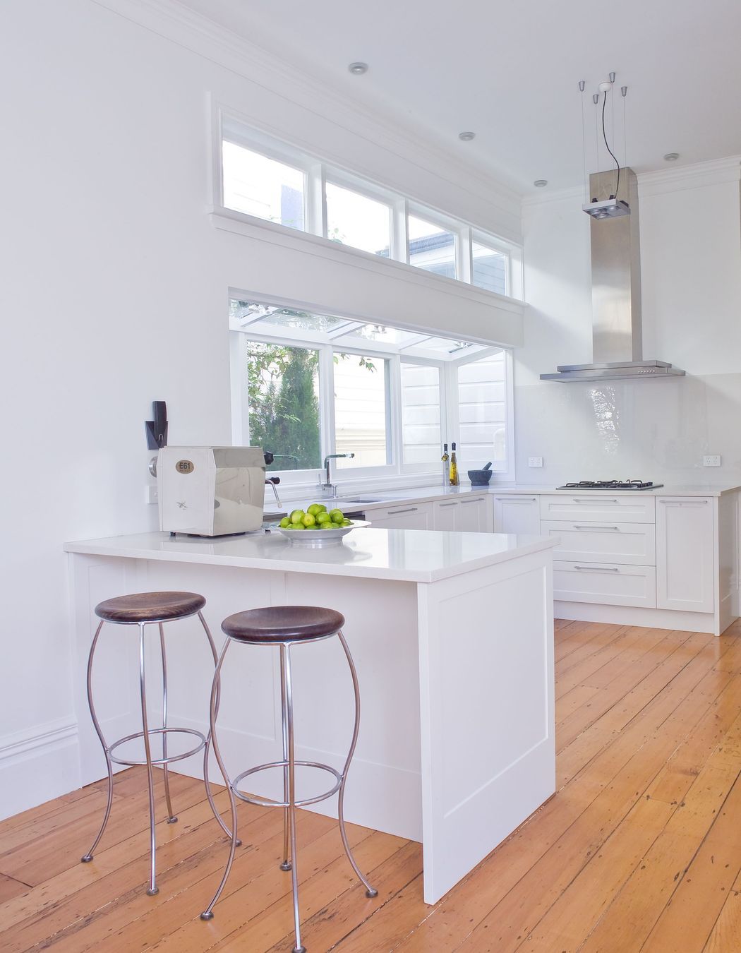 Modernised interiors create a contemporary feel to the historic home.