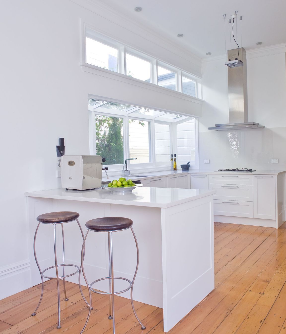 Modernised interiors create a contemporary feel to the historic home.