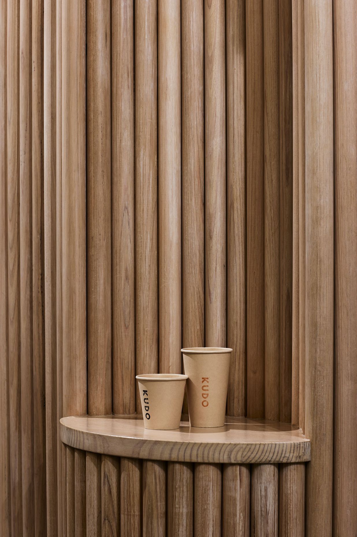 Kei describes the timber as a "skin to decorate the heritage structure without modifying it".