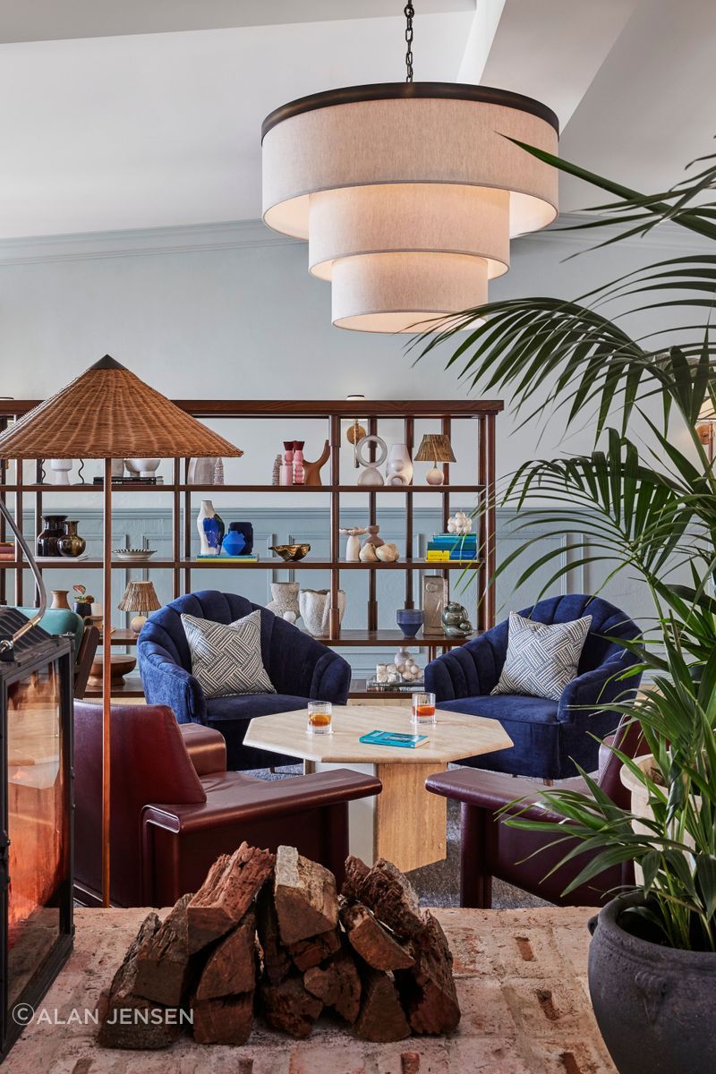 George's lounge and dining at Osborn House, Bundanoon.