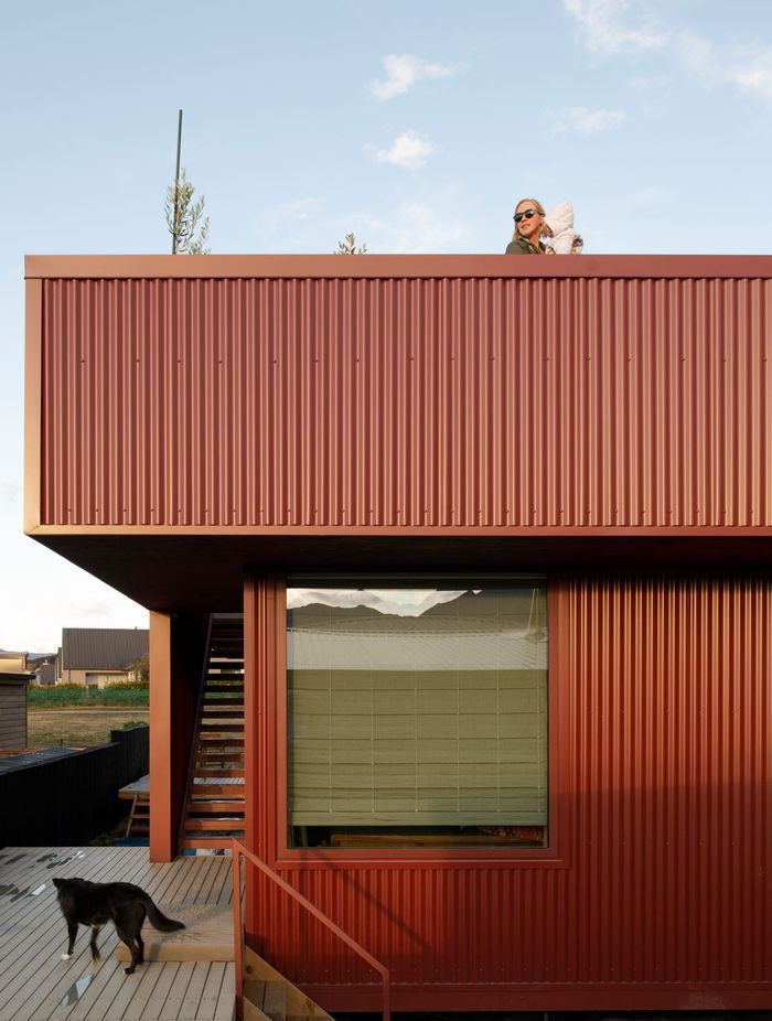 The roof deck is 44sqm, and the three-bedroom, two-bathroom home is on a 419sqm section.