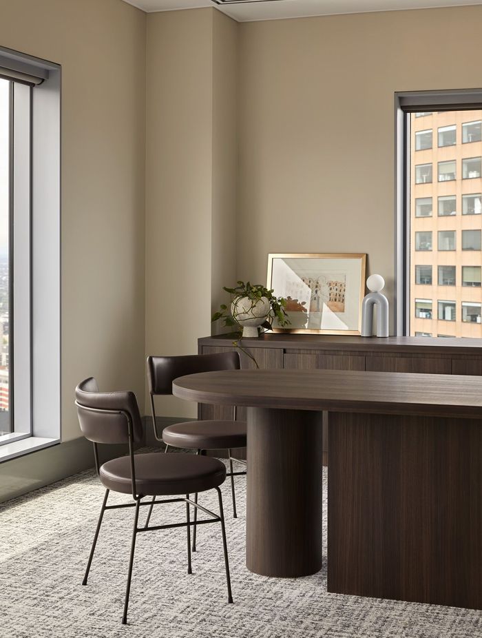 Embracing curves and warm hues.