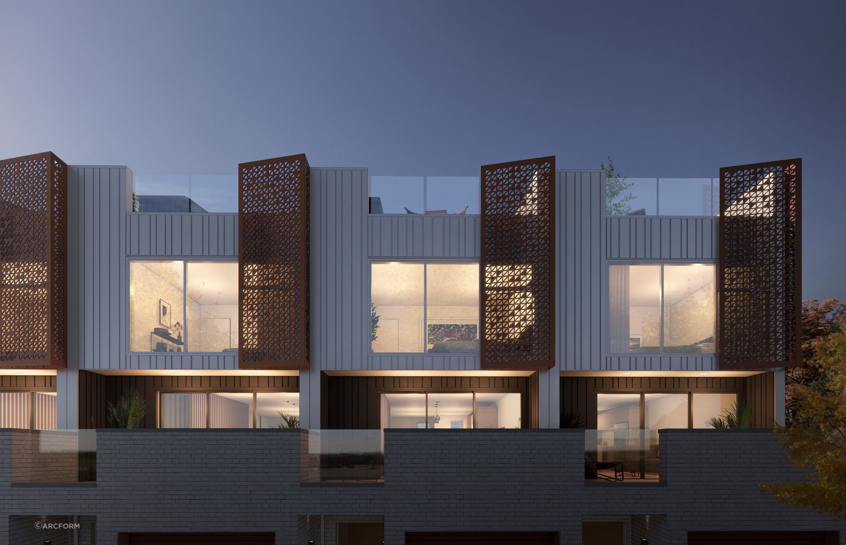 The complex aims to maximise the views out to the Manukau Harbour.