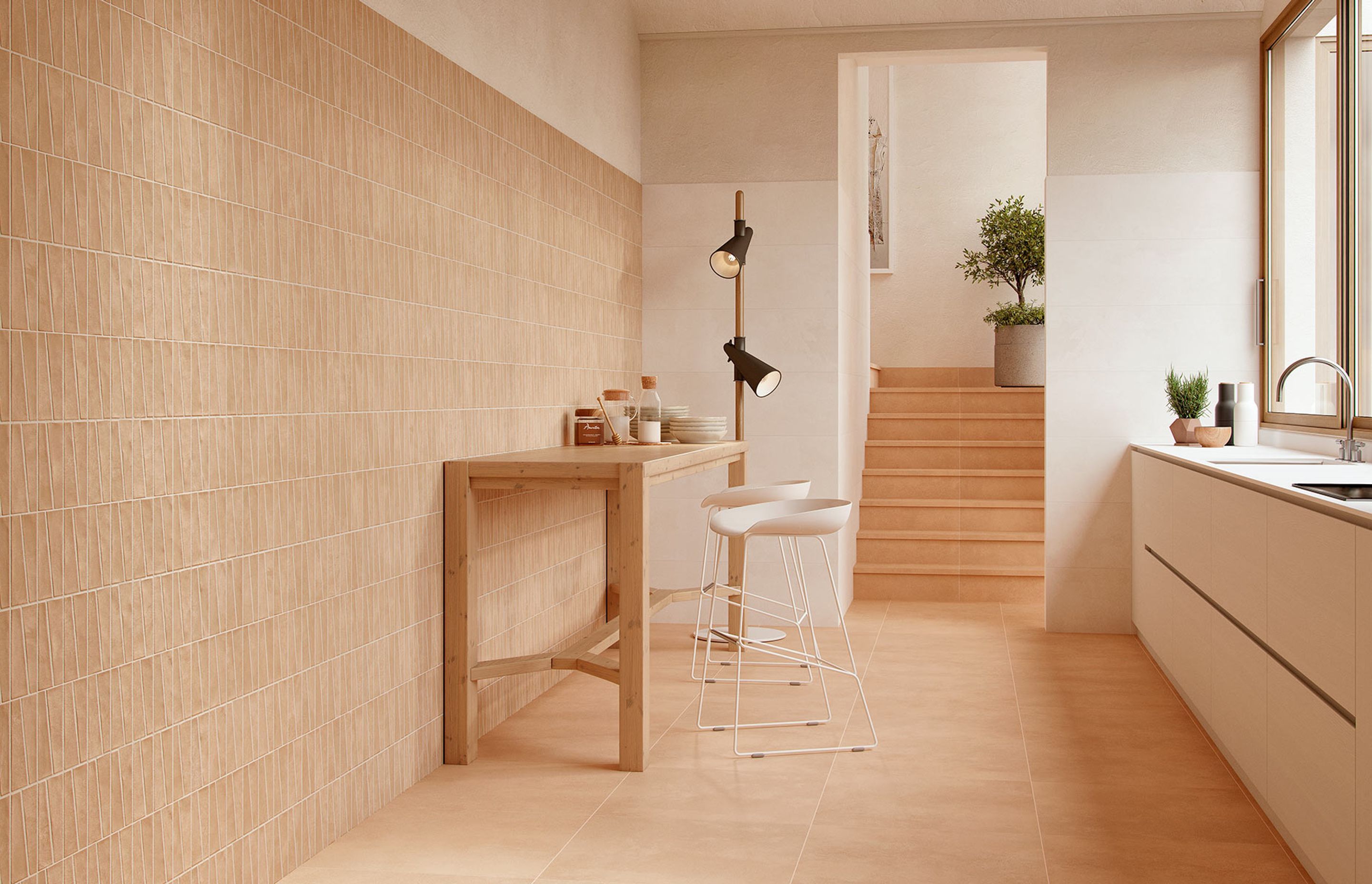 The Mediterranea Tesselado Décor is a classic example of the return of the terracotta look.