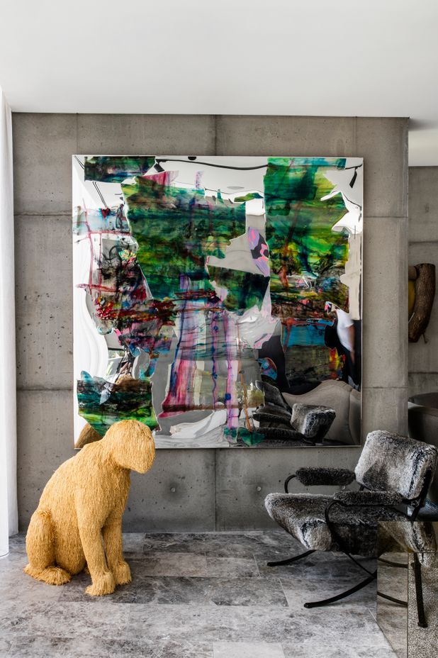 Art and objects were selected by the late Mark Robinson at Flack  Comment end Studio.