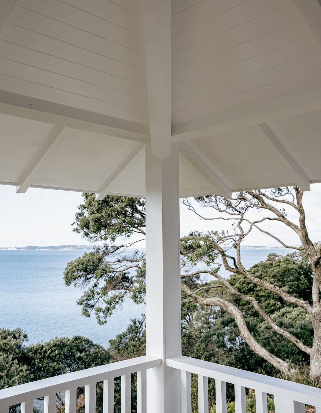 Even the detailing on the underside of the top floor balcony is complex.
