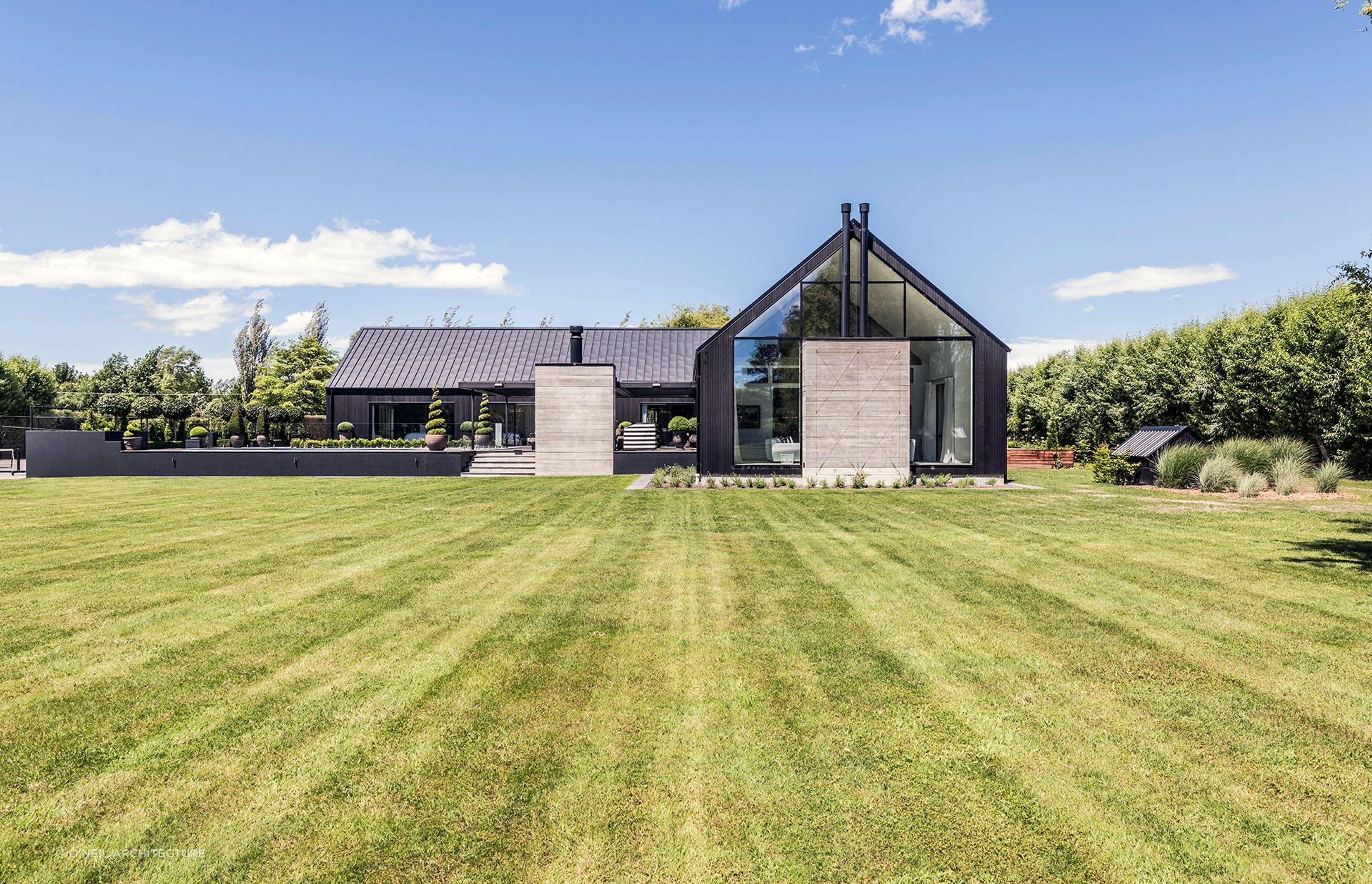 A contemporary architectural triumph with Ohoka House in Christchurch.