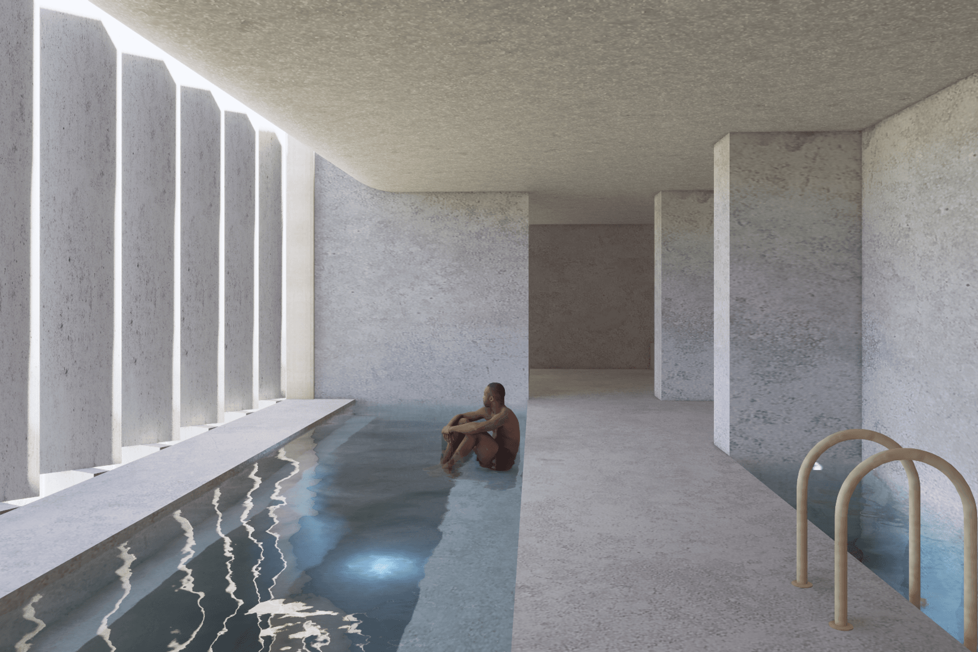 Onsen relaxation room.