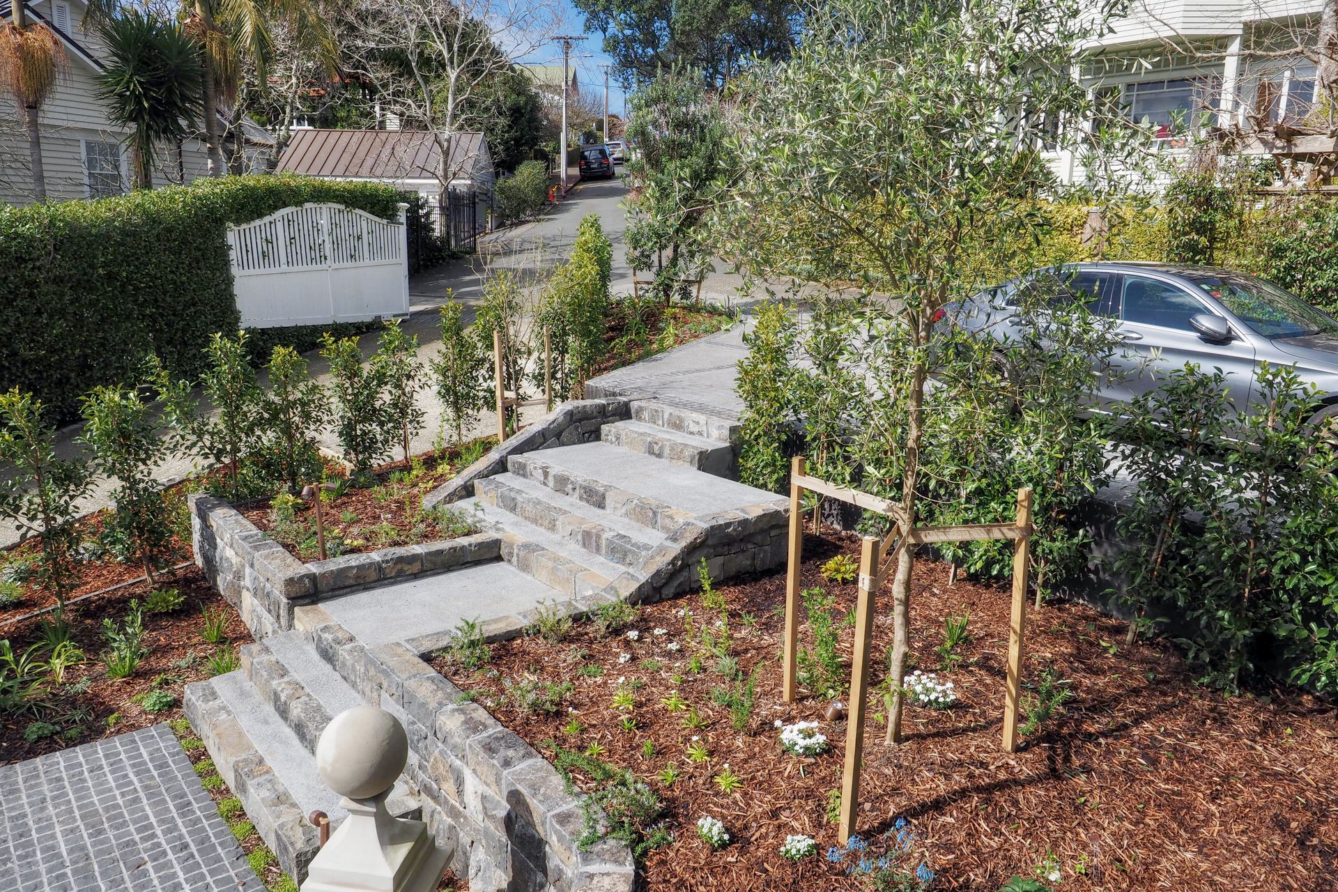 One of the primary aims of the project was to create an impressive formal entryway.