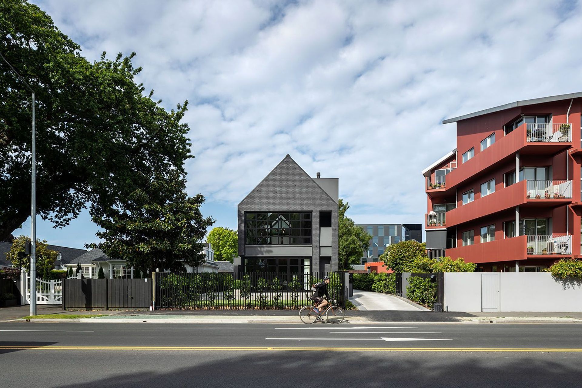 The bold black brick of the Park Terrace Road House makes a striking impression every time you see it — Photography: Simon Devitt