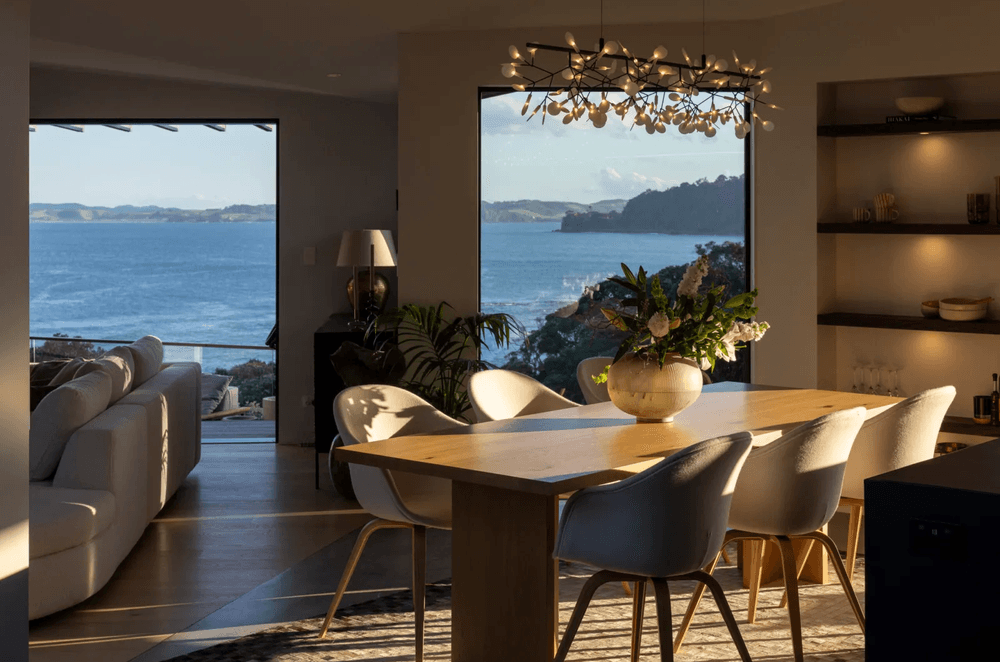 The extraordinary outlook to Daniels Reef, experienced most prominently from the main lounge.