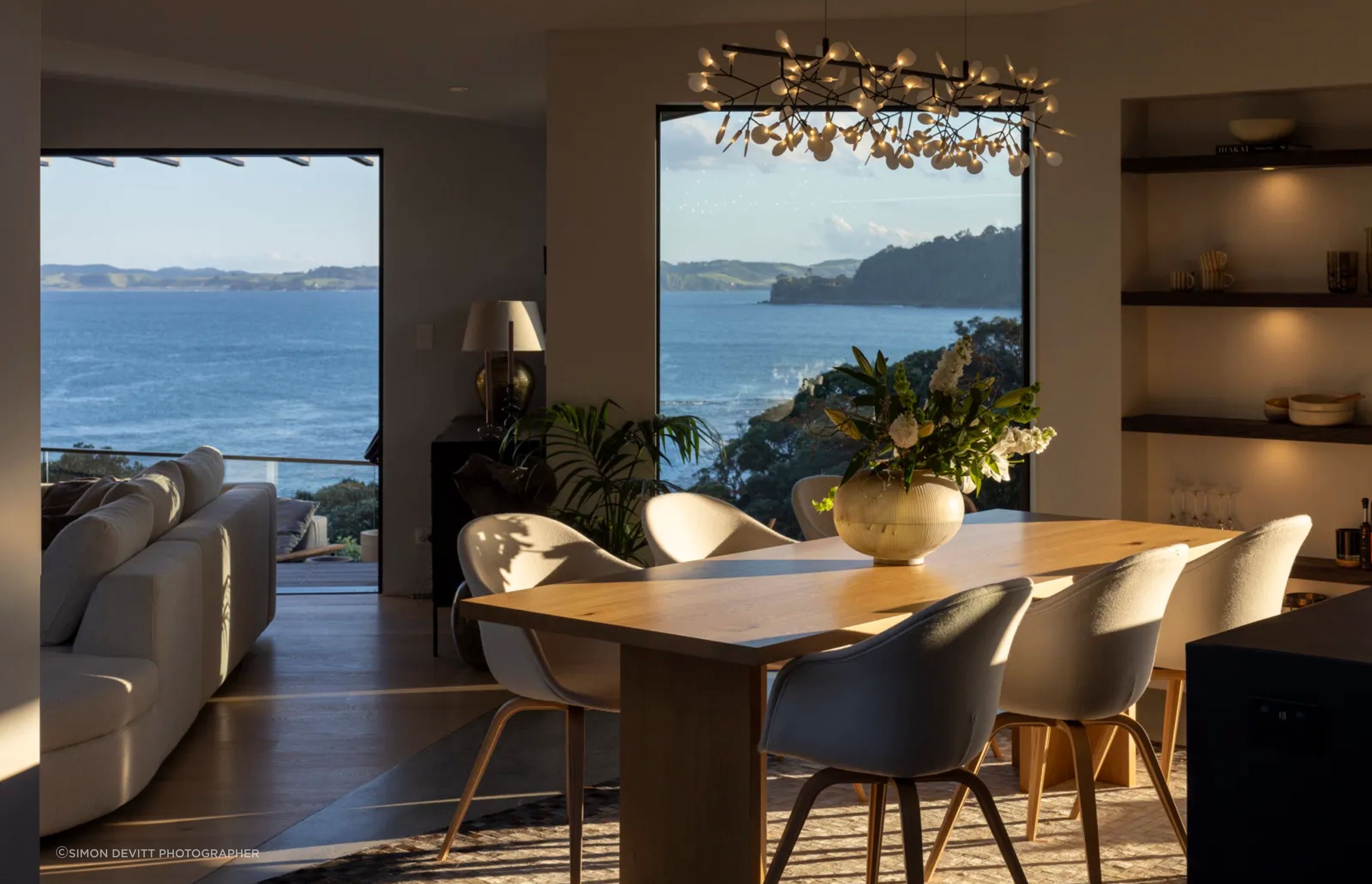 The extraordinary outlook to Daniels Reef, experienced most prominently from the main lounge.