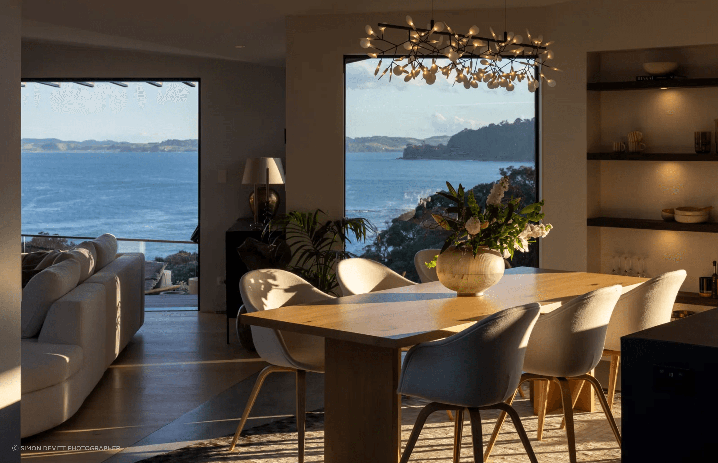 The extraordinary outlook to Daniels Reef, experienced most prominently from the main lounge.