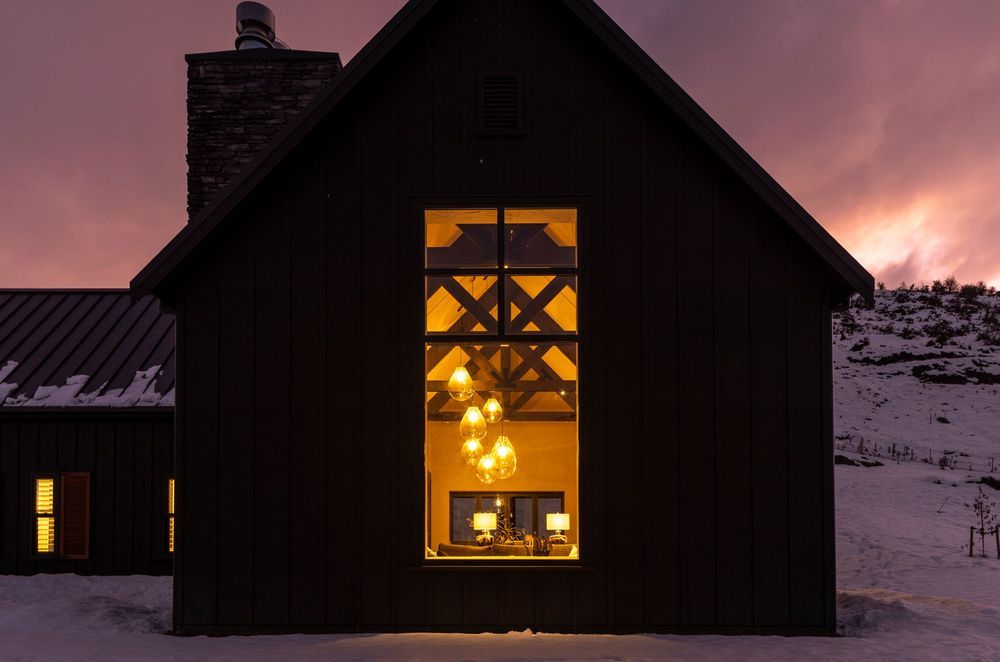 “At night, when you look from the road, the house glows through that big window, it is quite beautiful.”