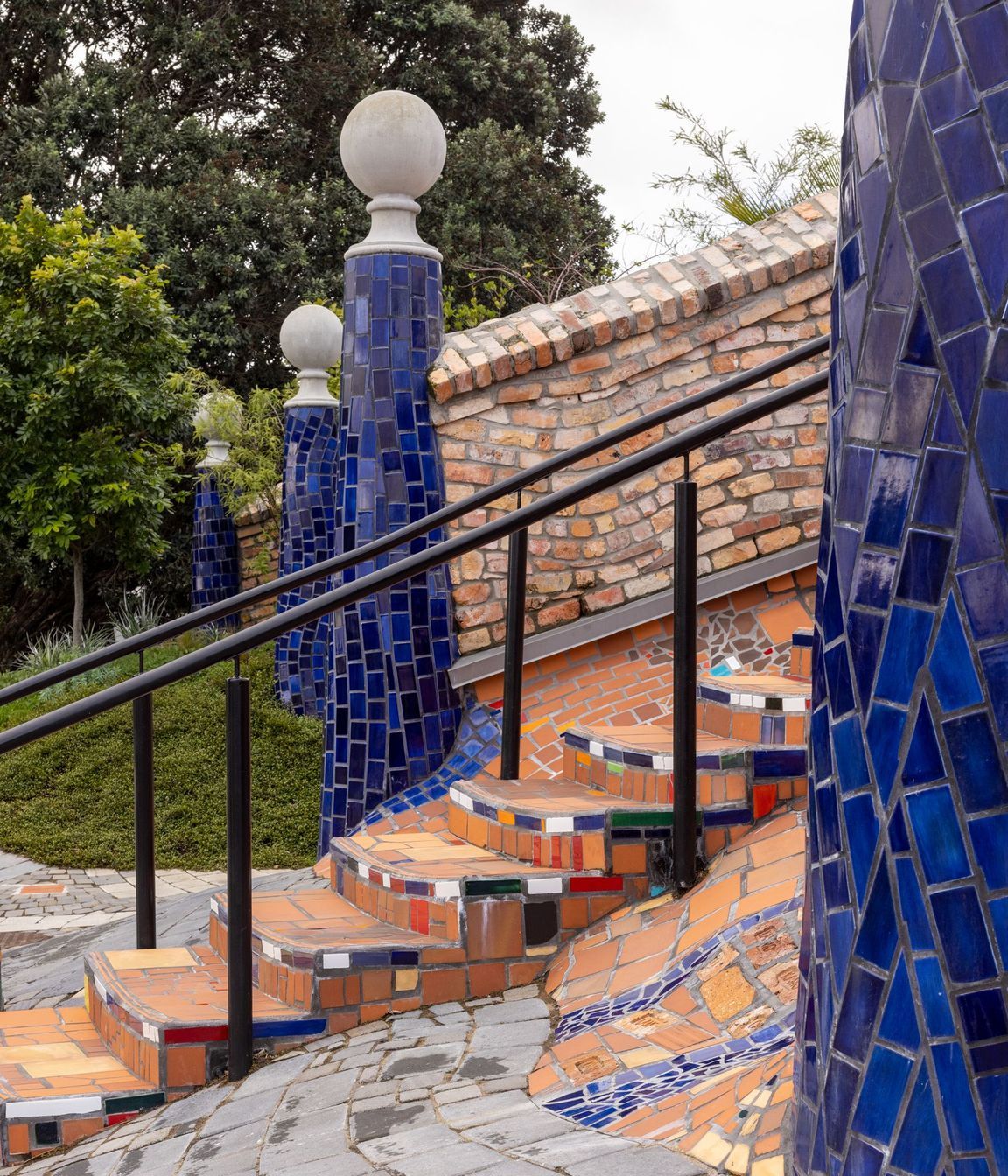 There is a forestation on the roof. “The plants inhabit the building just as we inhabit the building. So it's all a process of returning the space or sharing the space with nature.”