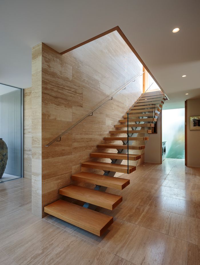 The entrance and stairwell are lit from above.