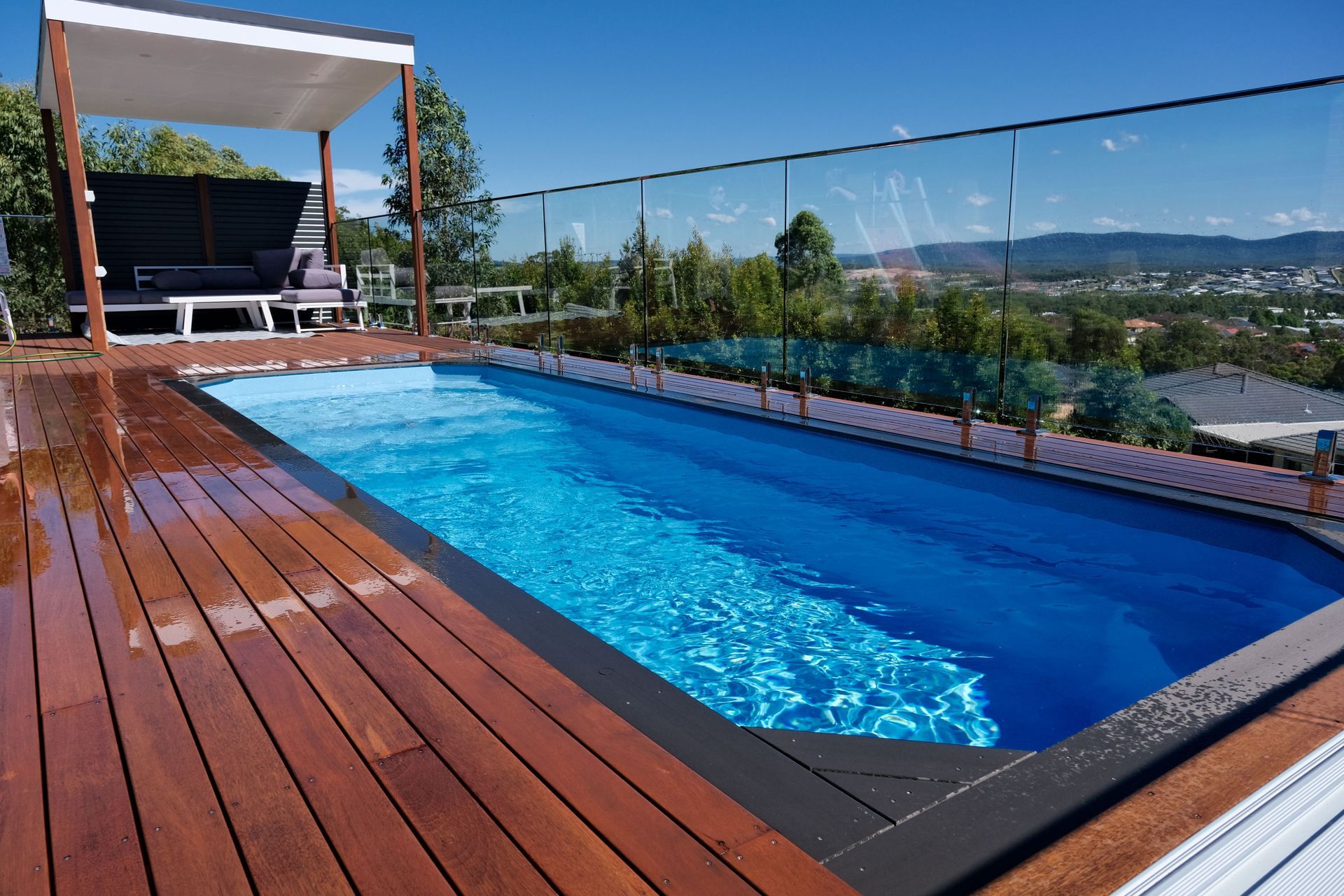 Relax 6.3 Ice Blue pool by The Little Pool Co.