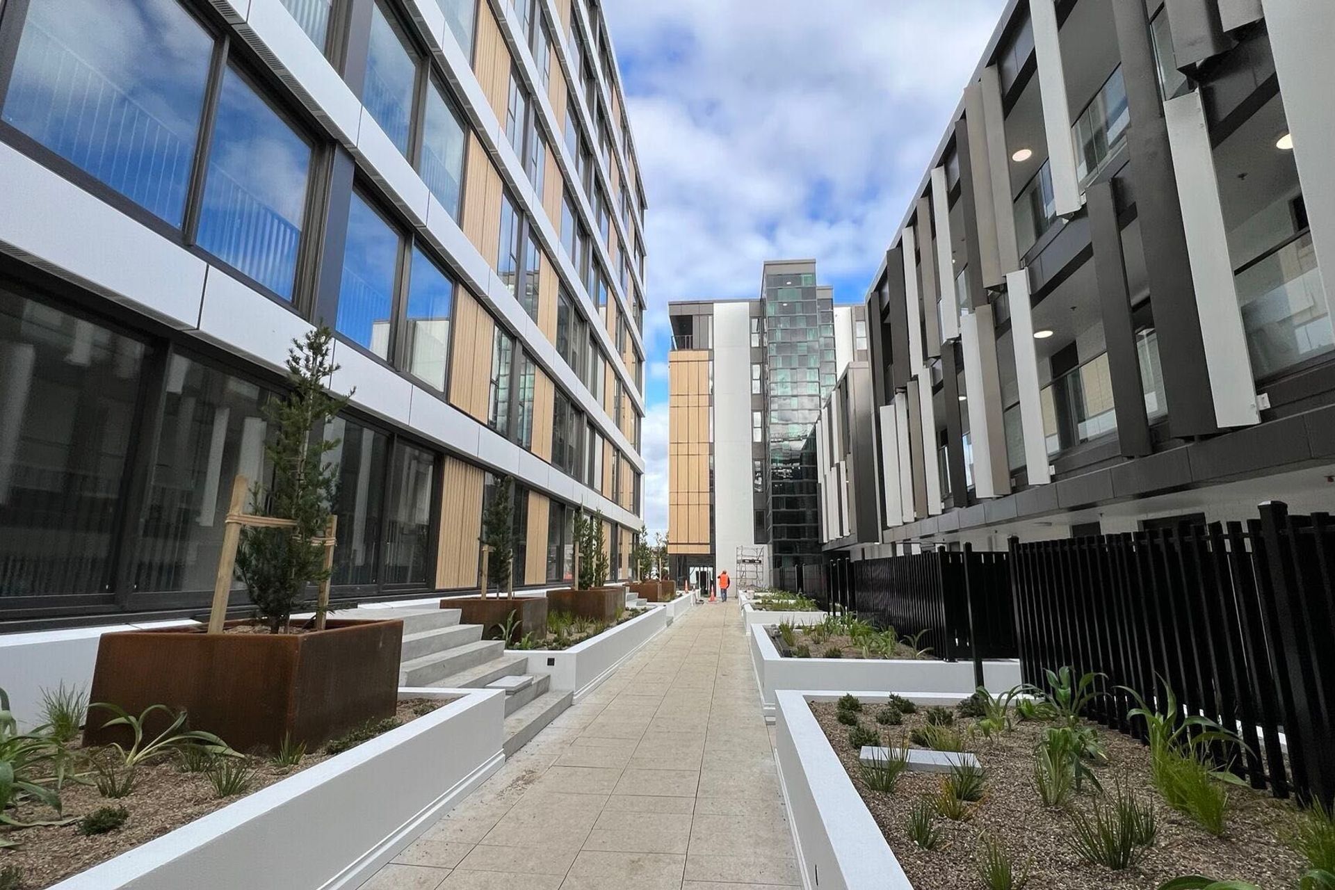 Three buildings, varying in form and scale, make up Risland Albany’s campus, offering a variety of apartment styles to suit residents' needs.