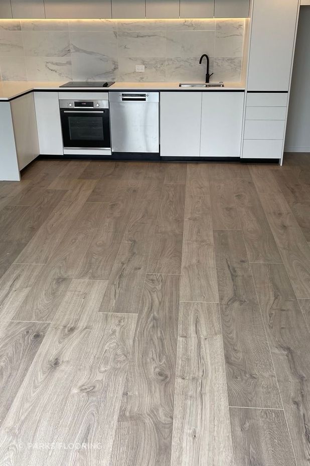 The floor’s subtle, natural colour complements the neutral palette of the Risland units, making it easy for residents to add their own flair to the space.