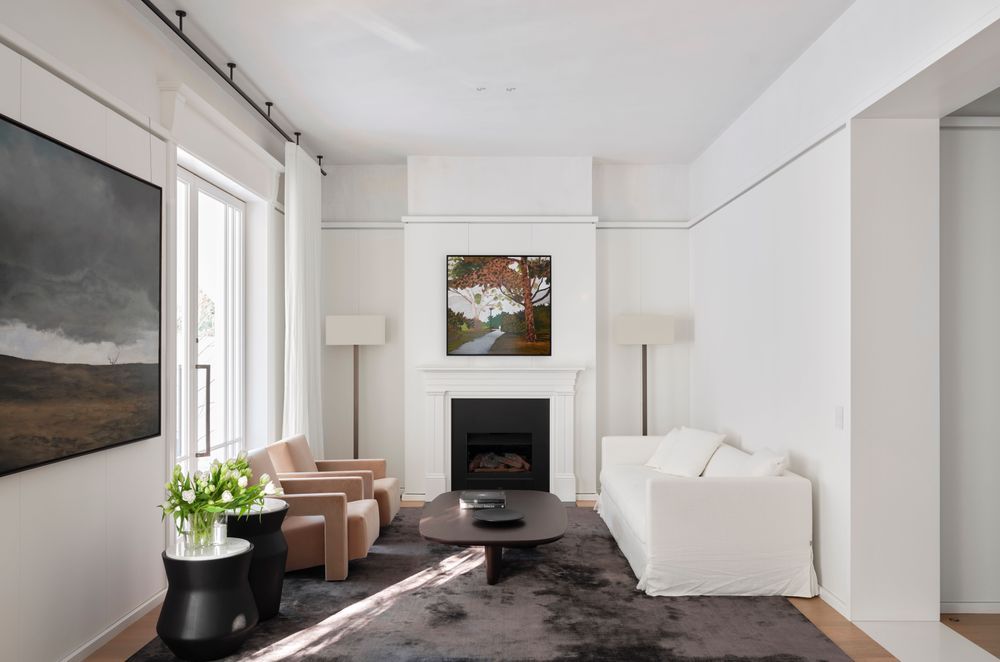 A formal lounge within the original footprint is given a new lease on life.