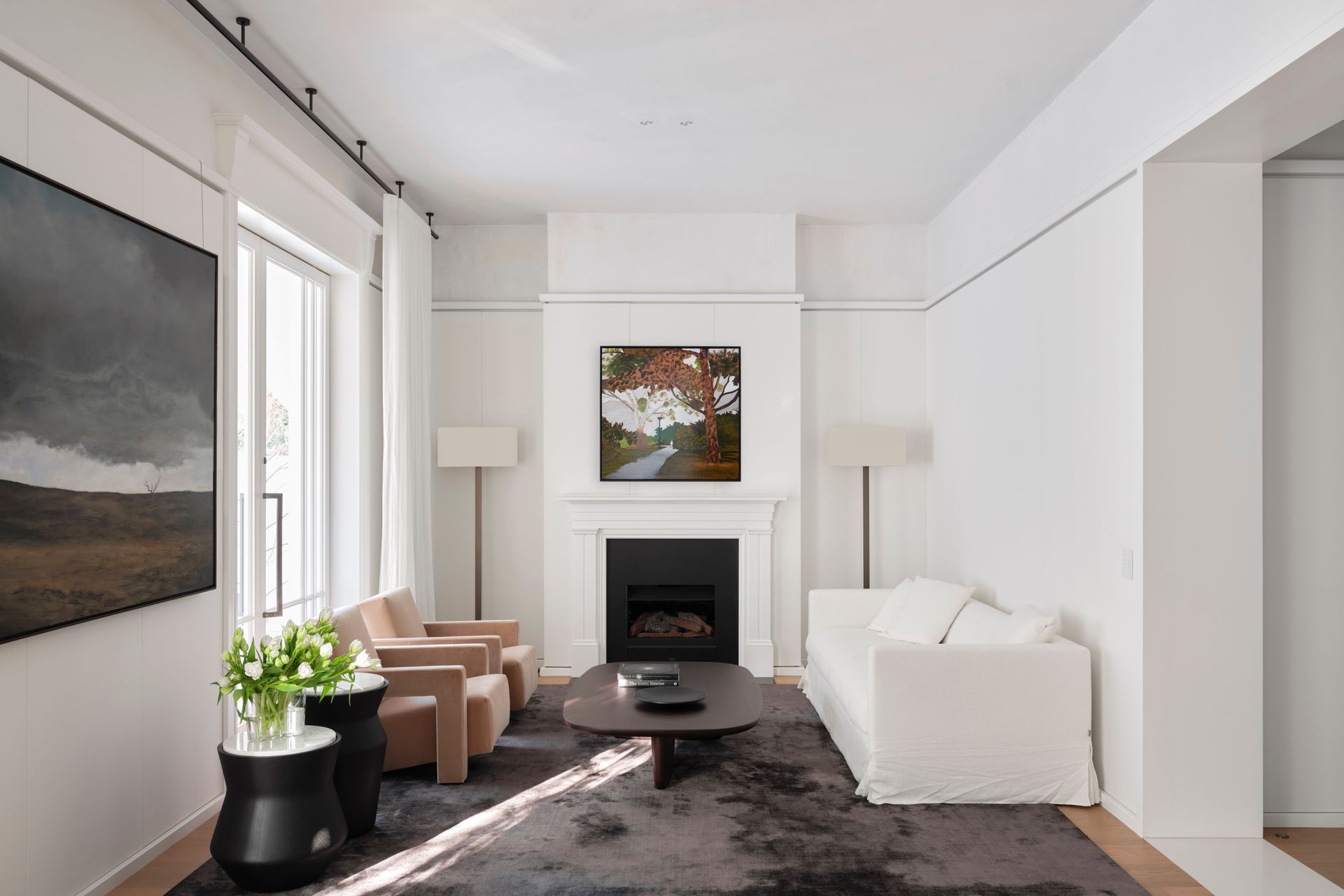 A formal lounge within the original footprint is given a new lease on life.