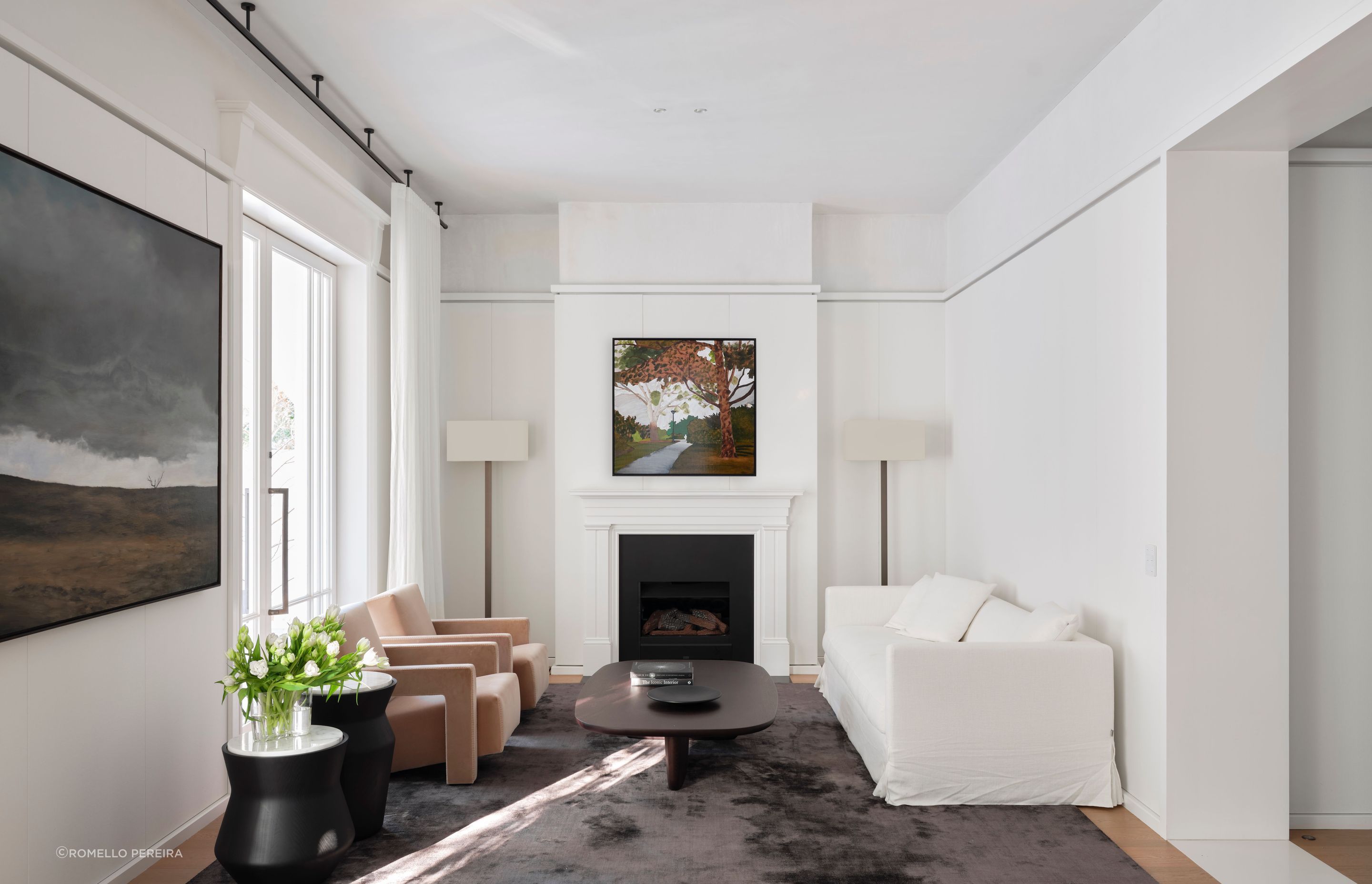 A formal lounge within the original footprint is given a new lease on life.
