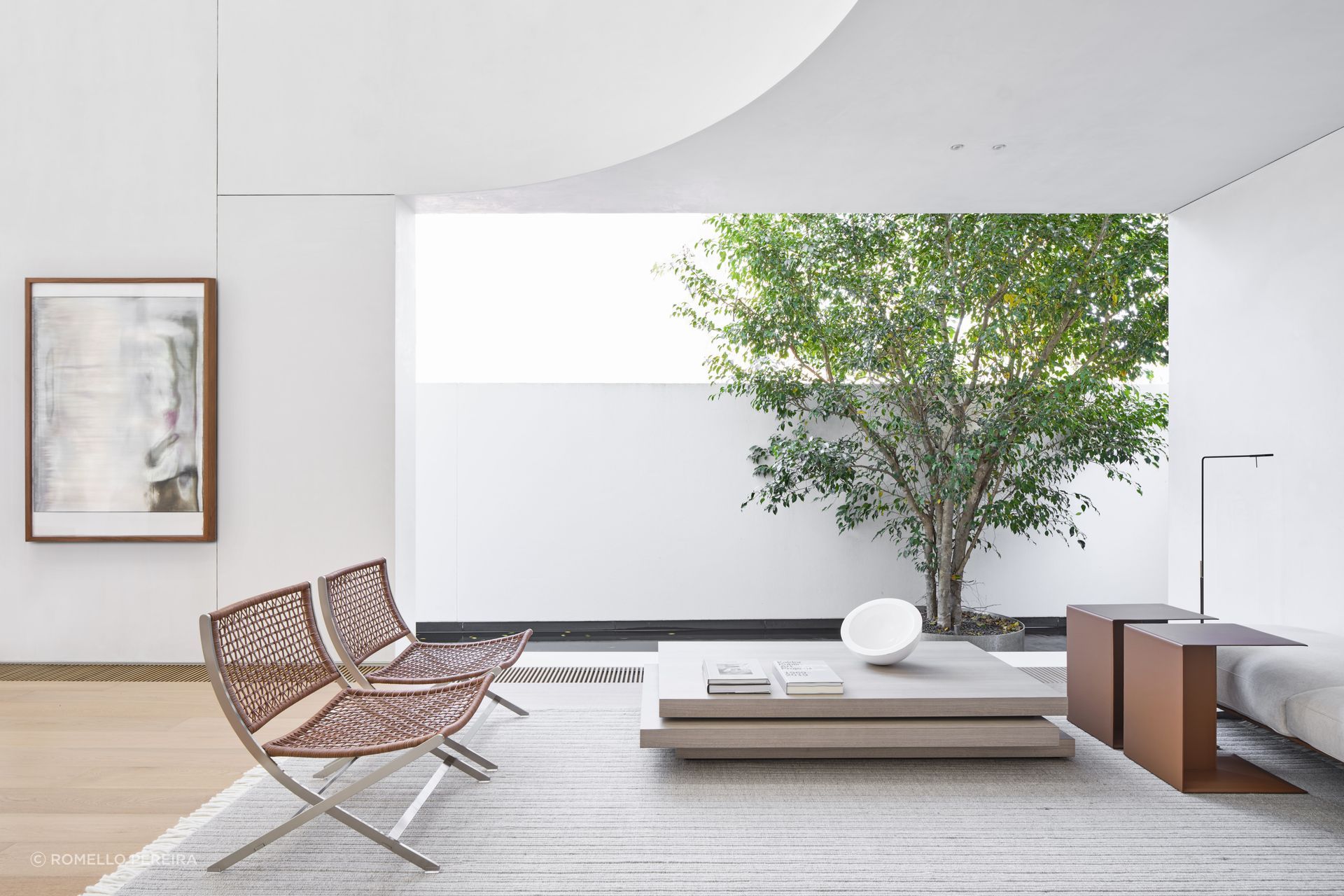 The new living space transitions seamlessly to the narrow pool at the rear of the property.