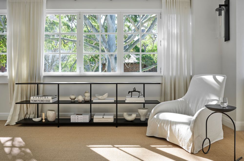 Upstairs, light and textural interiors add a contemporary twist on traditional character.