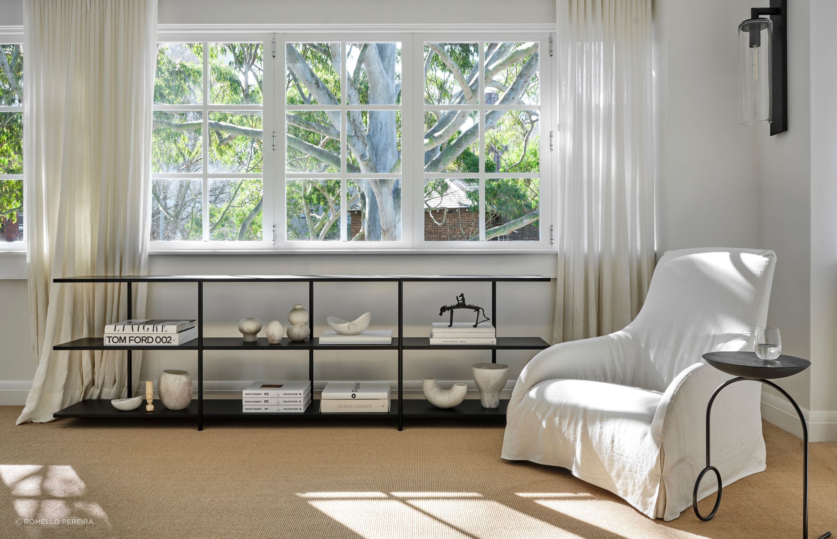 Upstairs, light and textural interiors add a contemporary twist on traditional character.