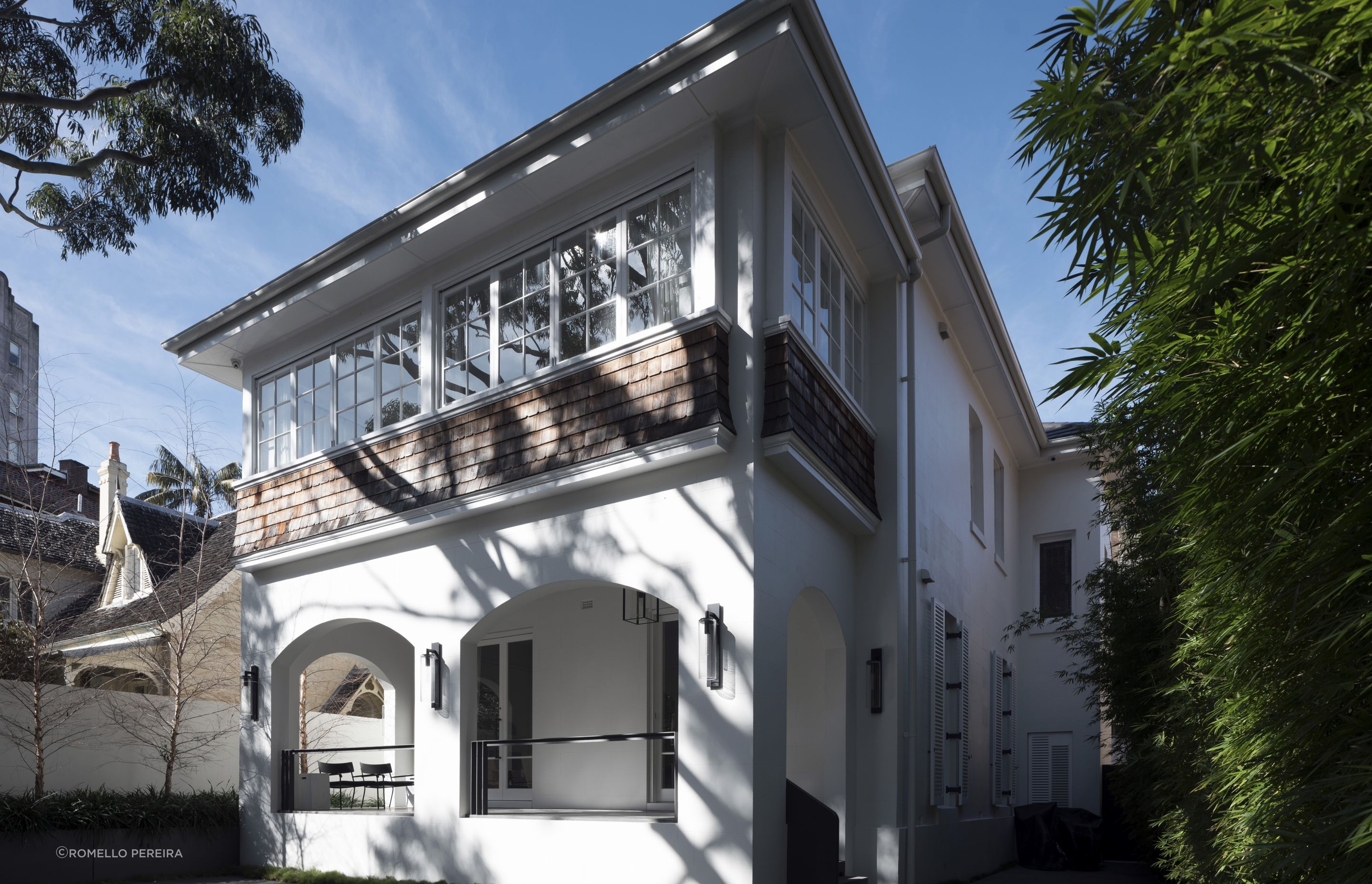 From the street view, the home is revitalised, yet belies the new contemporary interior.