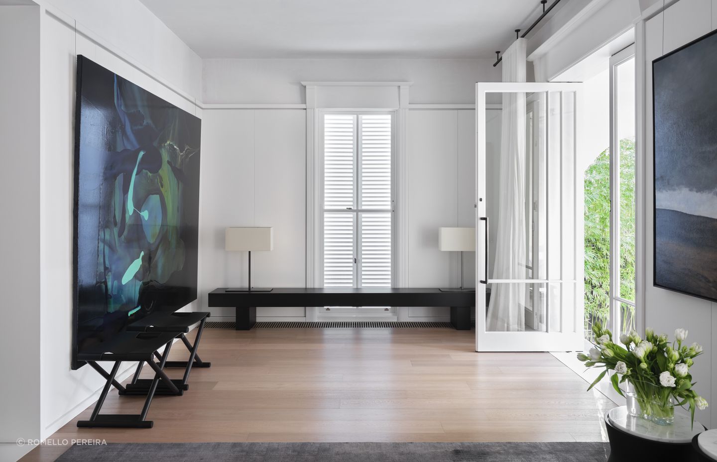 The entry space is vast and open.