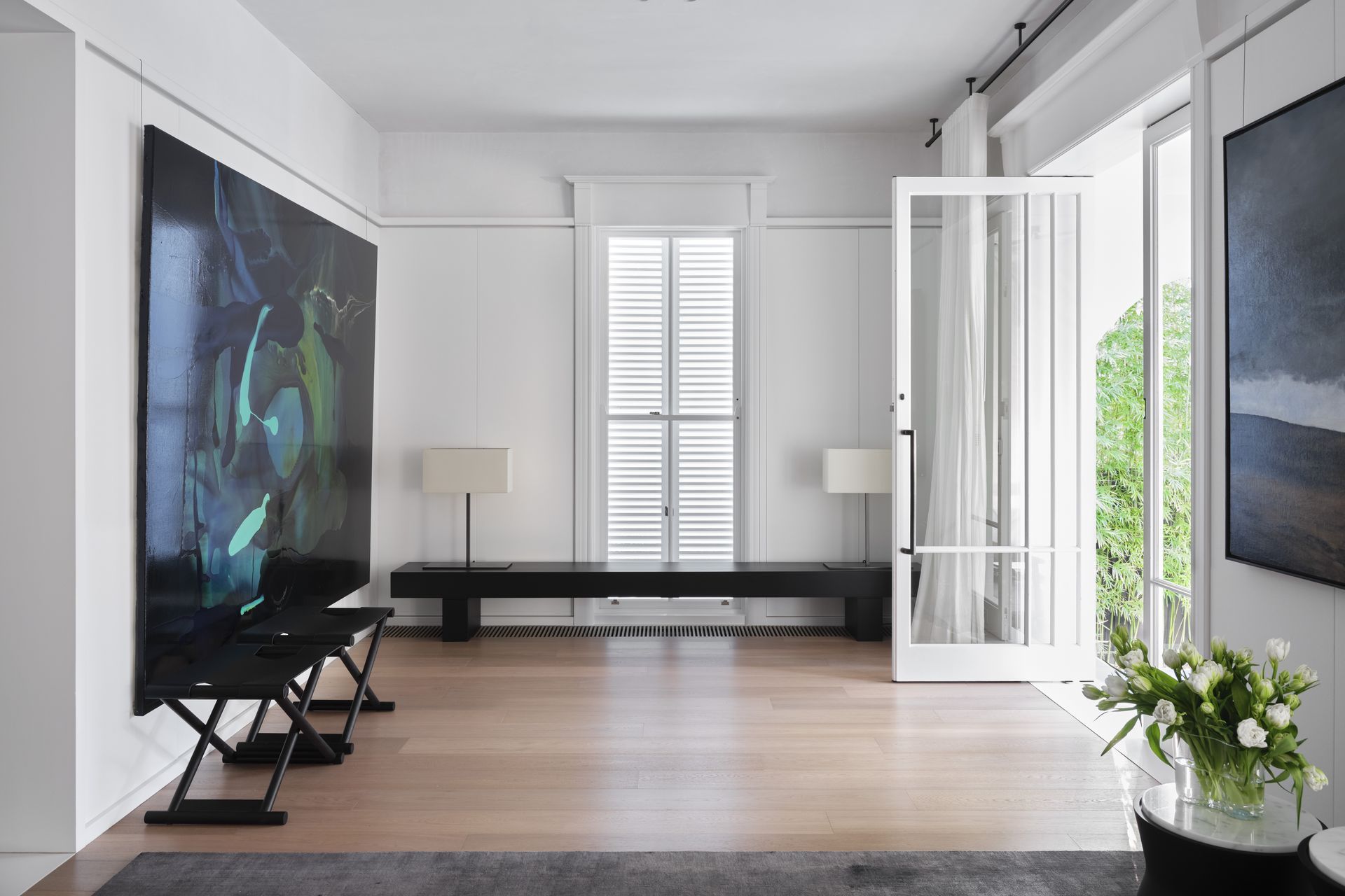 The entry space is vast and open.