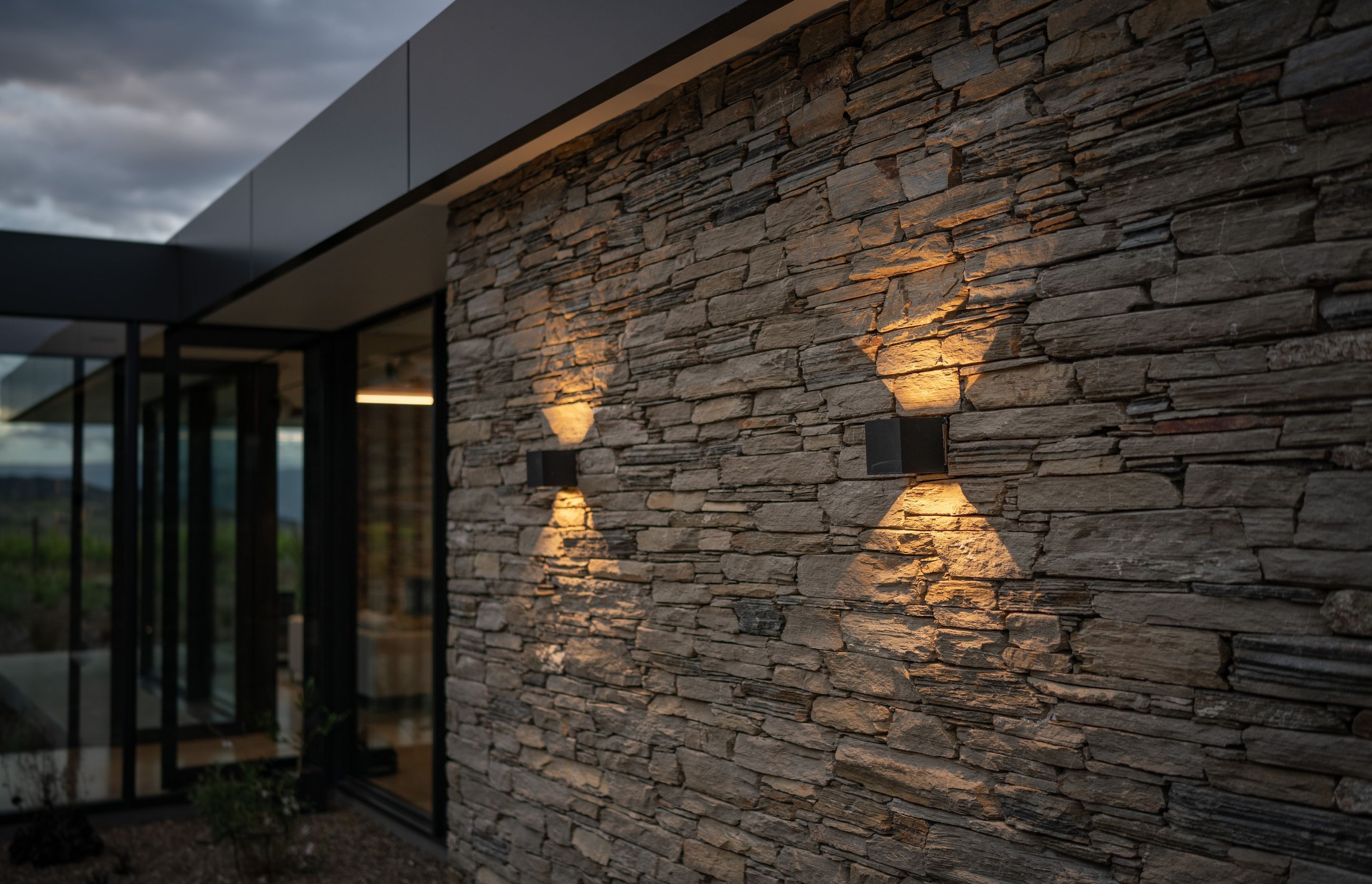 A close look at the schist stonework. | Photographer: Simon Larkin